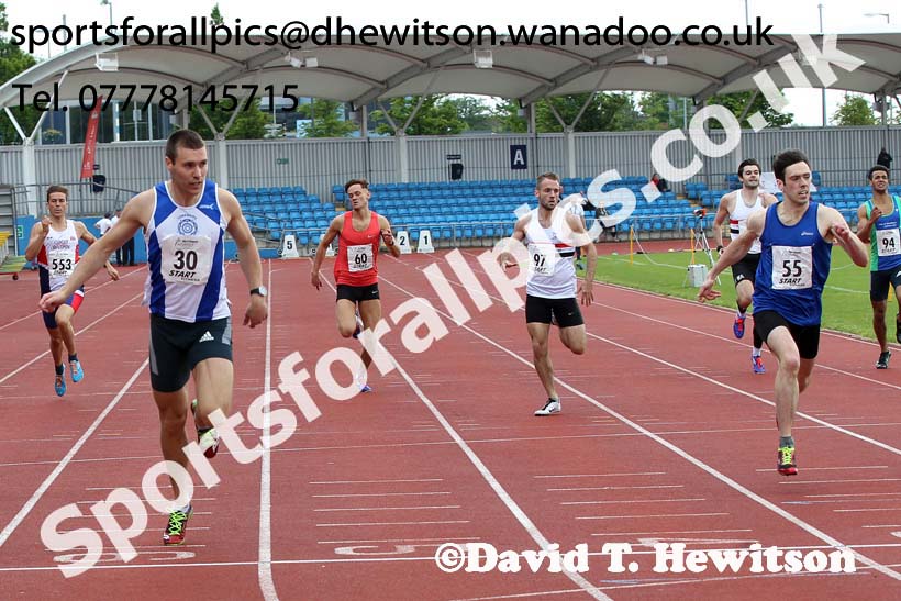 Mens  senior 400 metres, Northern Senior and Under-20s Track and Field Champs., Manchester. Photo: David T. Hewitson/Sports for All Pics
